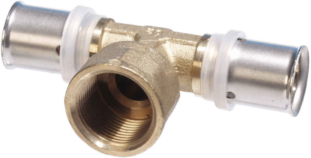 Pressfitting T-Stück Übergang IG 20 x 2 - 3/4“ - 20 x 2 mm