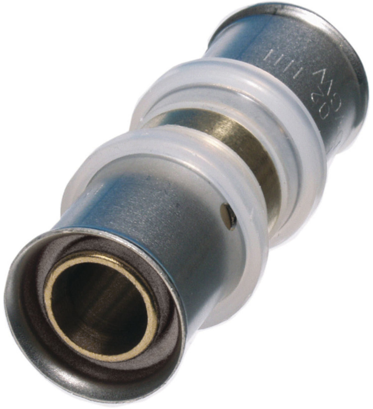 Pressfitting Kupplung reduziert 26 x 3 - 20 x 2 mm