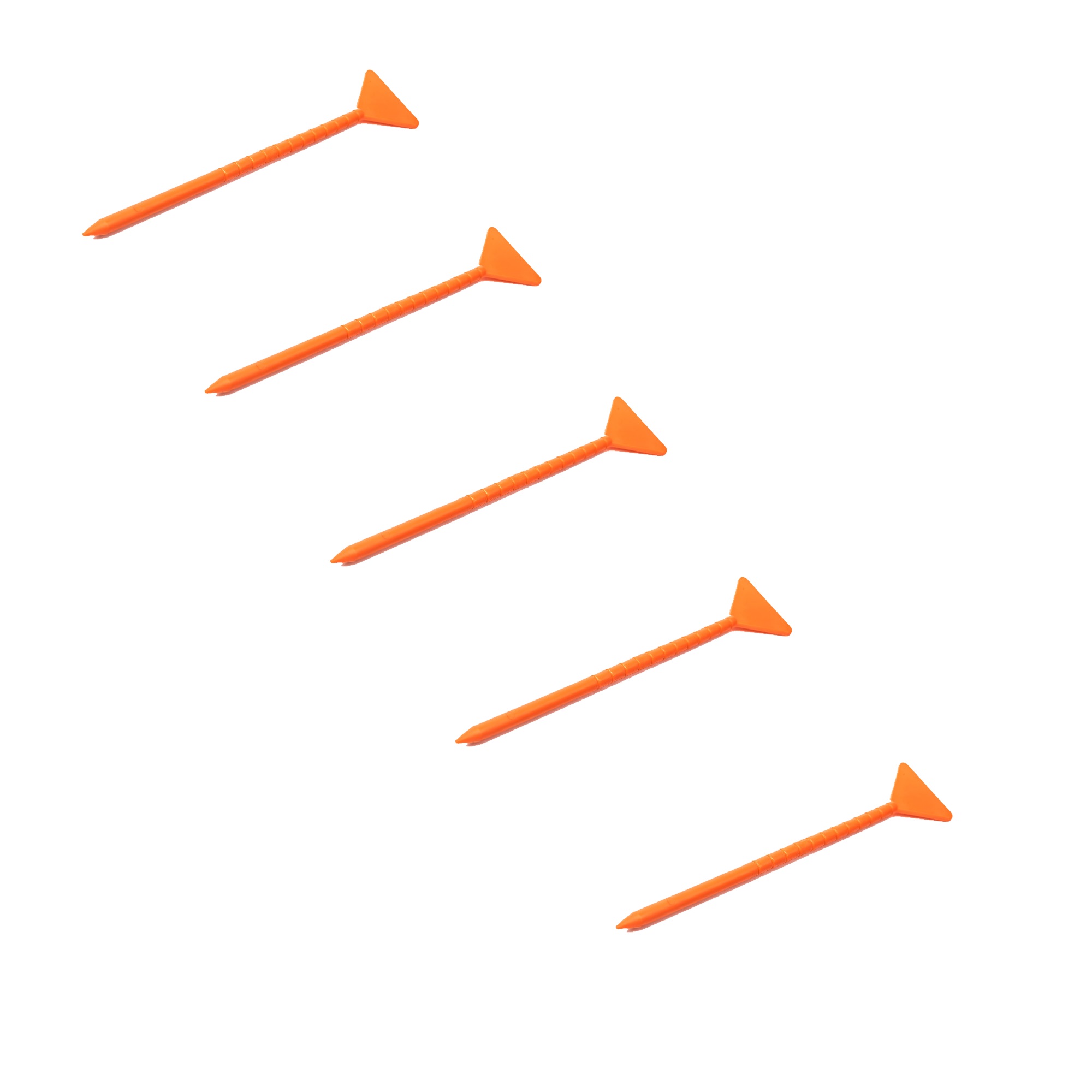 Estrichfeuchte-Meßstelle aus Kunststoff 5-teilig, Draufsicht vor weißem Hintergrund