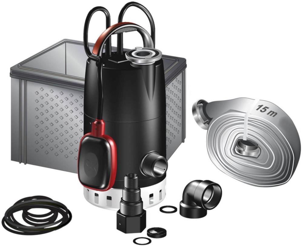 GRUNDFOS Hochwasser-Paket MULTIBOX CC7-A1, 10m Kabel, 97519841