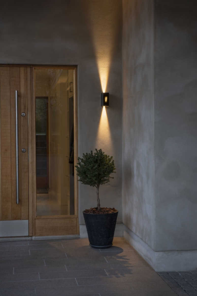 Konstsmide Cremona Wandleuchte Flamme LED anthrazit | Home Perfect
