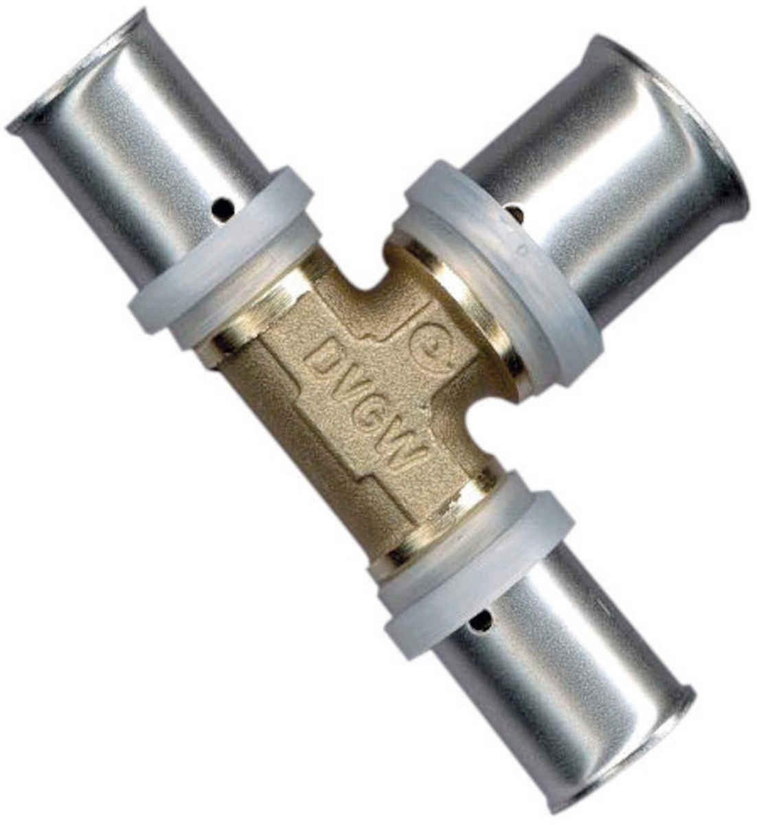 Pressfitting T-Stück reduziert 32 x 3 - 26 x 3 - 26 x 3 mm