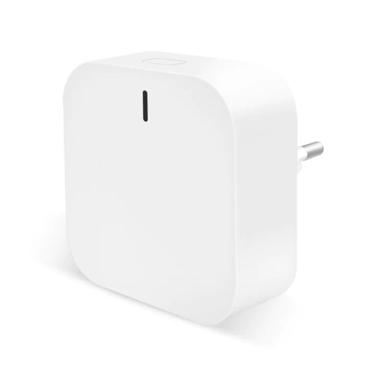 Wesmartify Smart Home Zentrale Duo, Schrägansicht, vor weißem Hintergrund