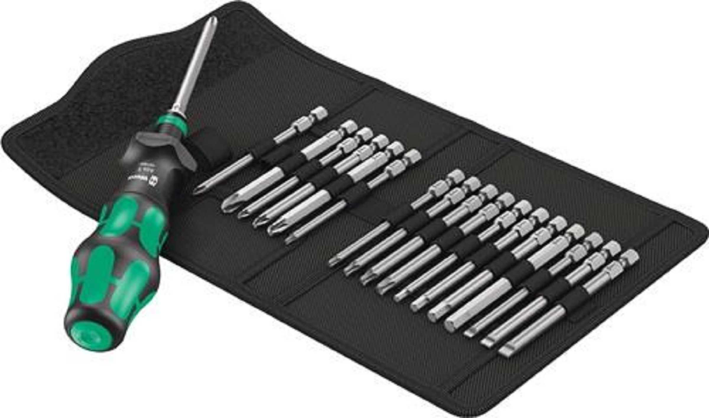Wera Kraftform Turbo Bit-Sortiment 19-delig met 89 mm bits