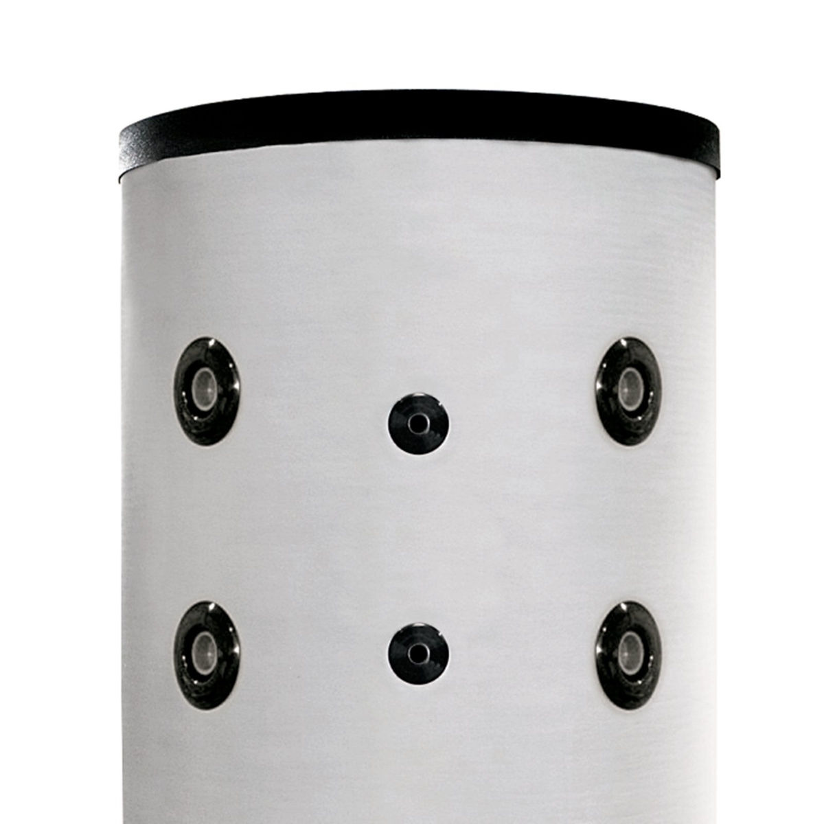 Heizungspufferspeicher 1.500 L, Oberteil, auf weißem Hintergrund