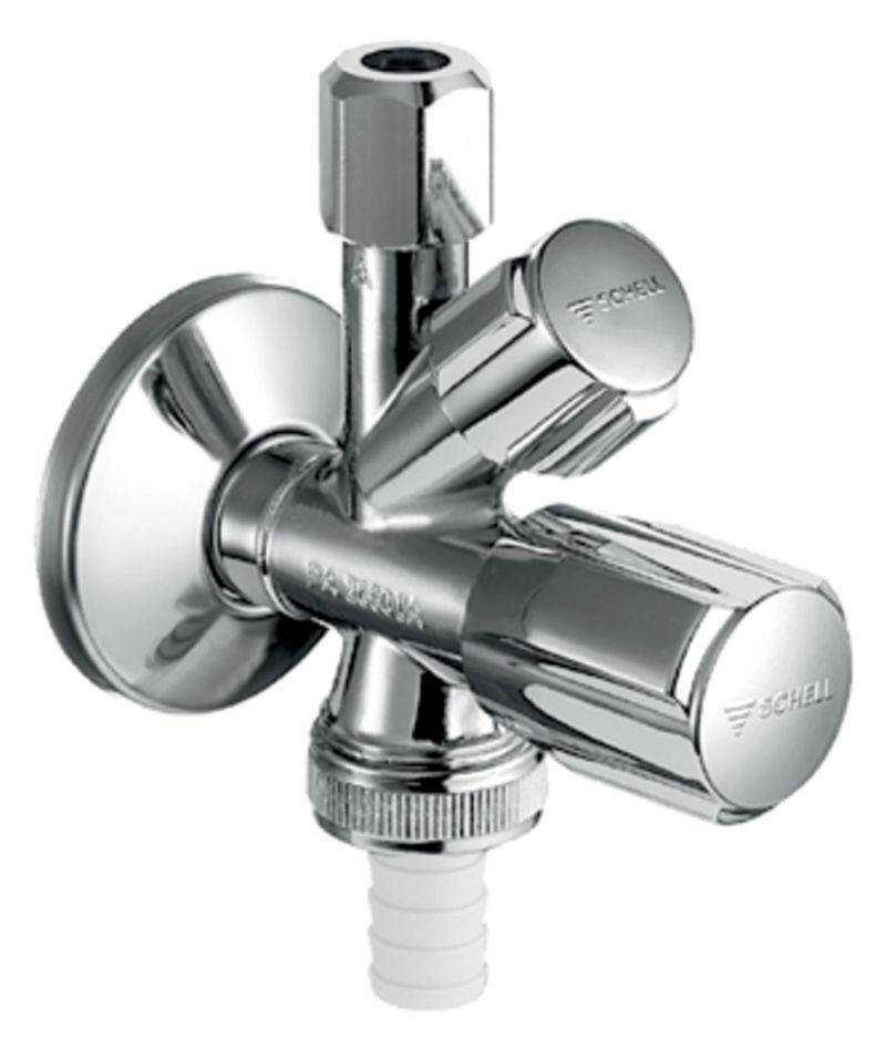 Schell Kombinations-Eckventil COMFORT chrom, ohne ASAG 1/2Zoll