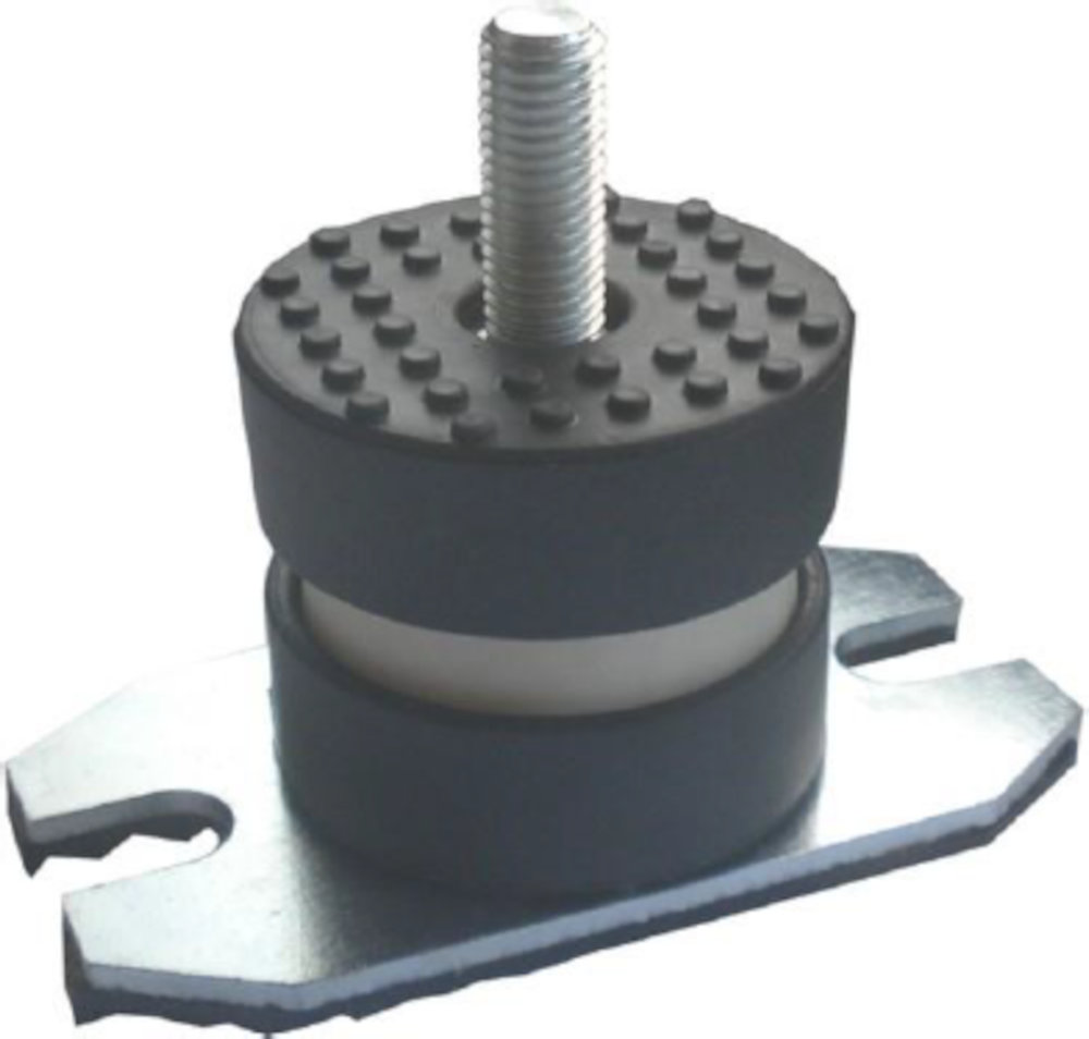 Clivet Schwingungsdämpfer-Kit für Bodenmontage, Edge-F 2.1 - F8.1, Draufsicht, vor weißem Hintergrun