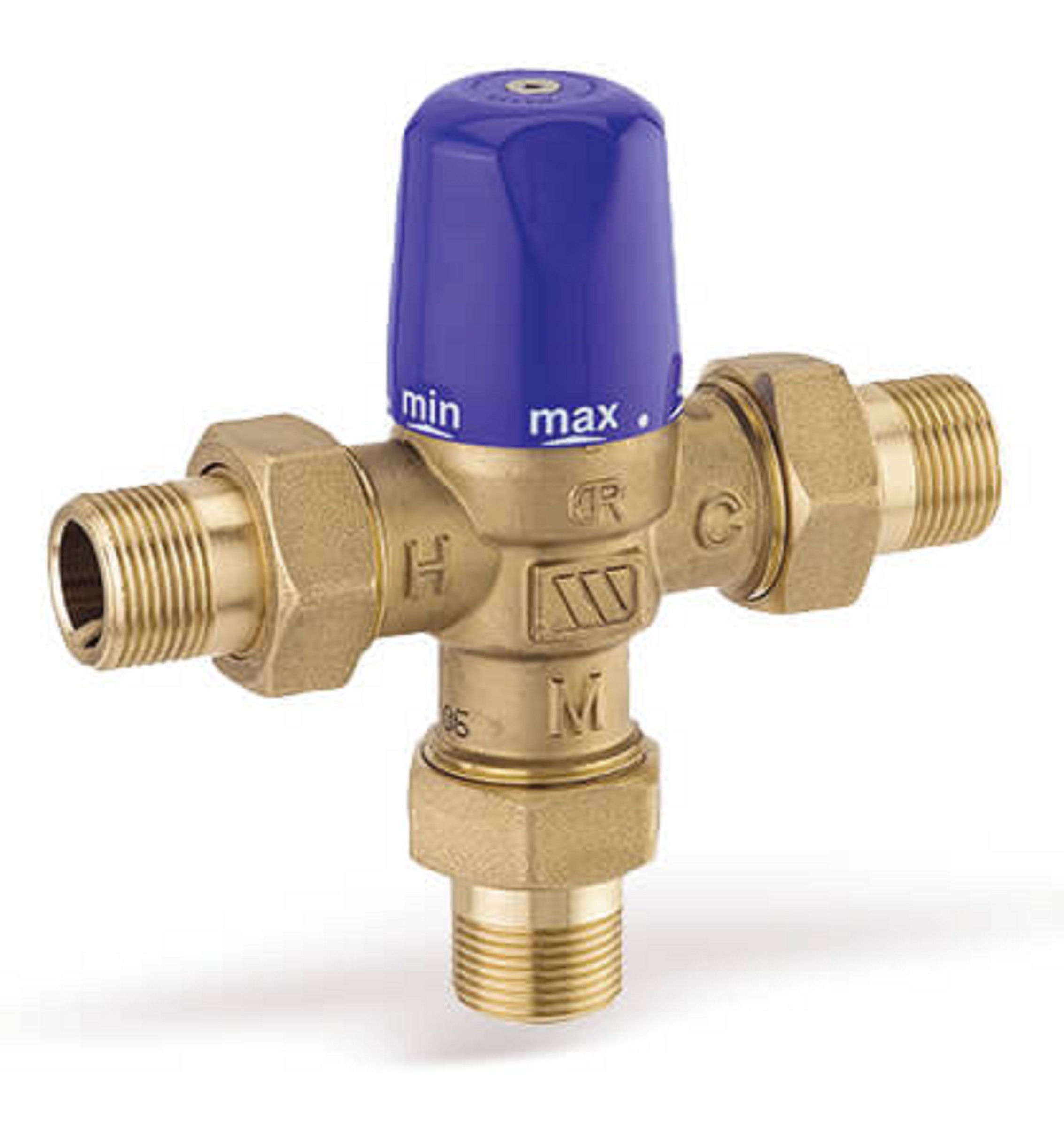 Thermostatischer Brauchwassermischer der Firma Watts in der Größe 3/4 Zoll