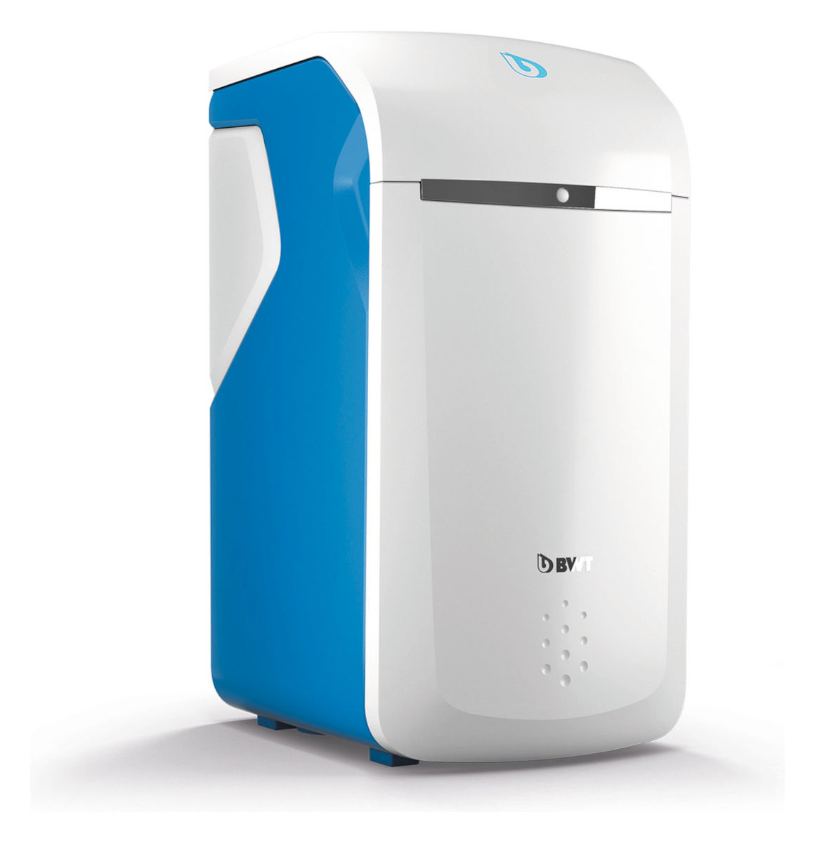 BWT Perla one Weichwasseranlage, Frontansicht, vor weißem Hintergrund