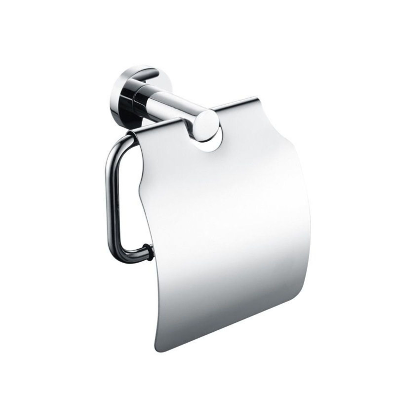 Toilettenpapierhalter mit Abdeckung Chrom aus Edelstahl rostfrei
