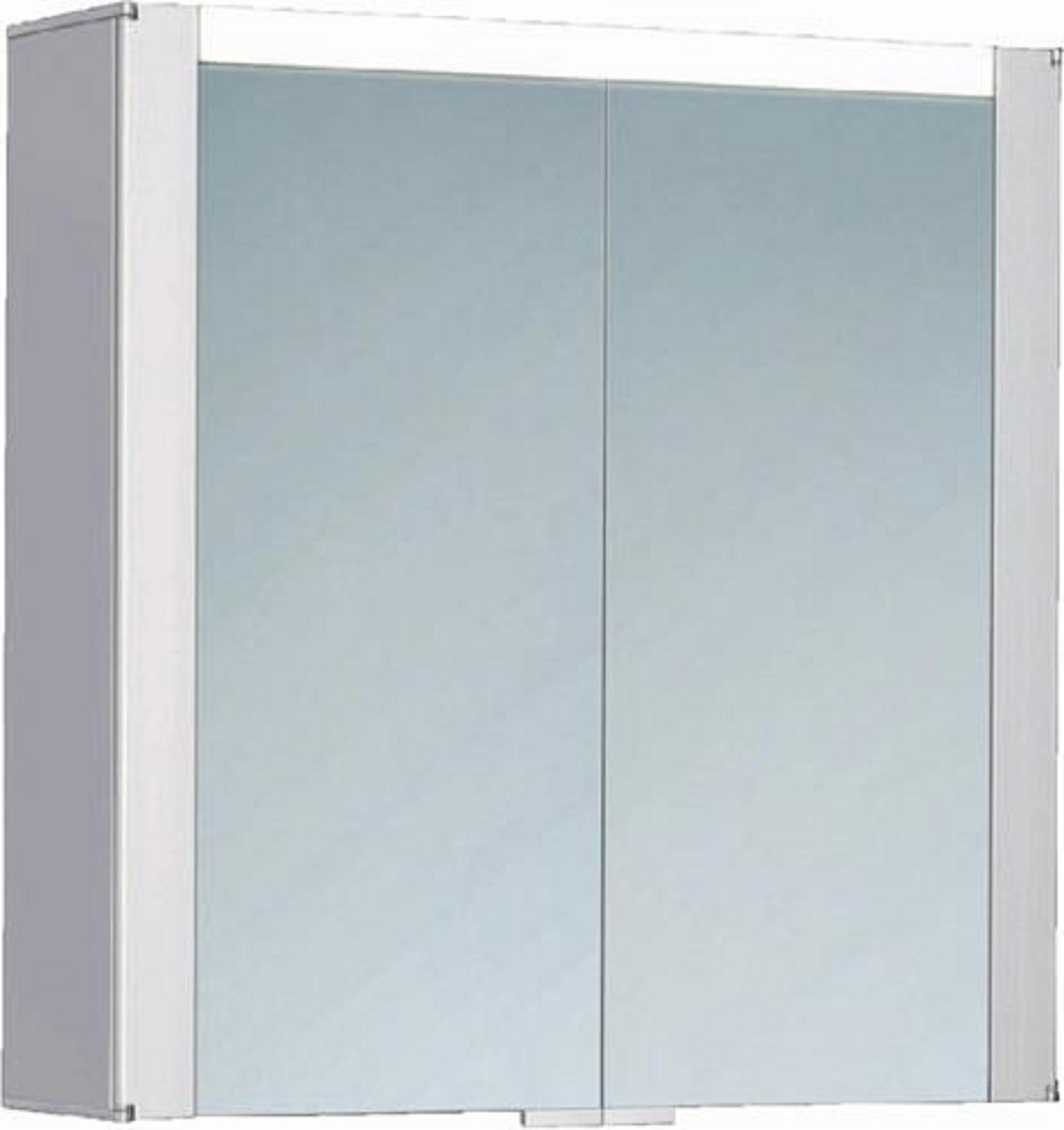 MDF-Spiegelschrank | 126369-LED | PALO | 63x69cm | Alustruktur, mit LED-Leuchte 63x69cm