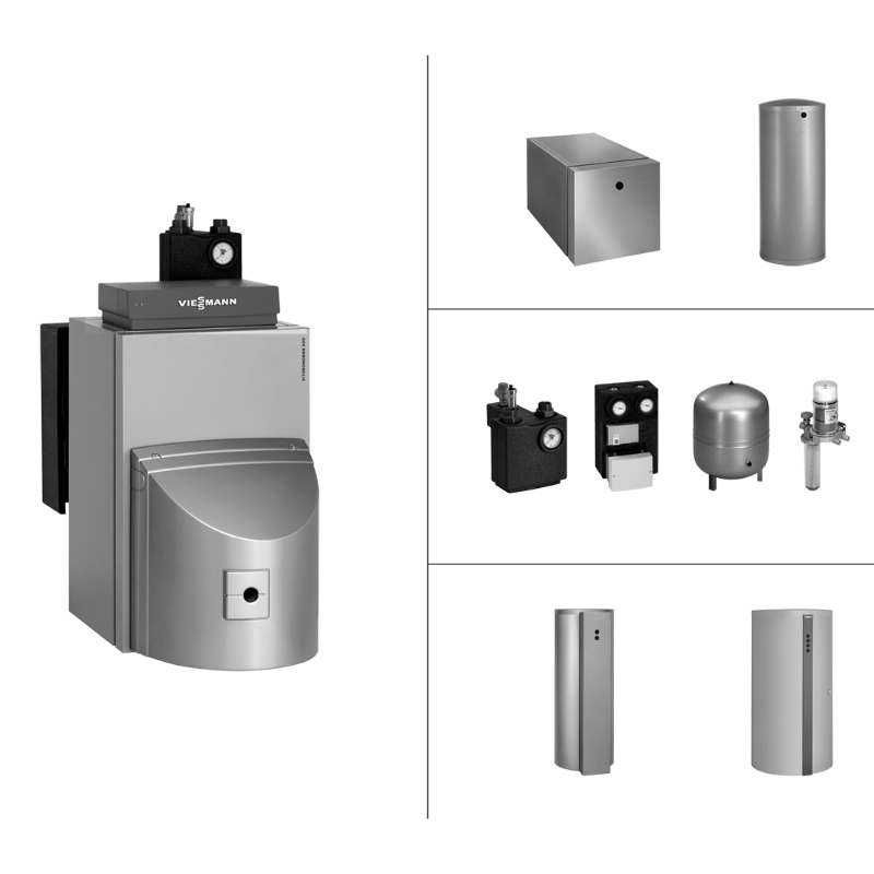Viessmann Öl-Heizung BR2A461, Setdarstellung, auf weißem Hintergrund