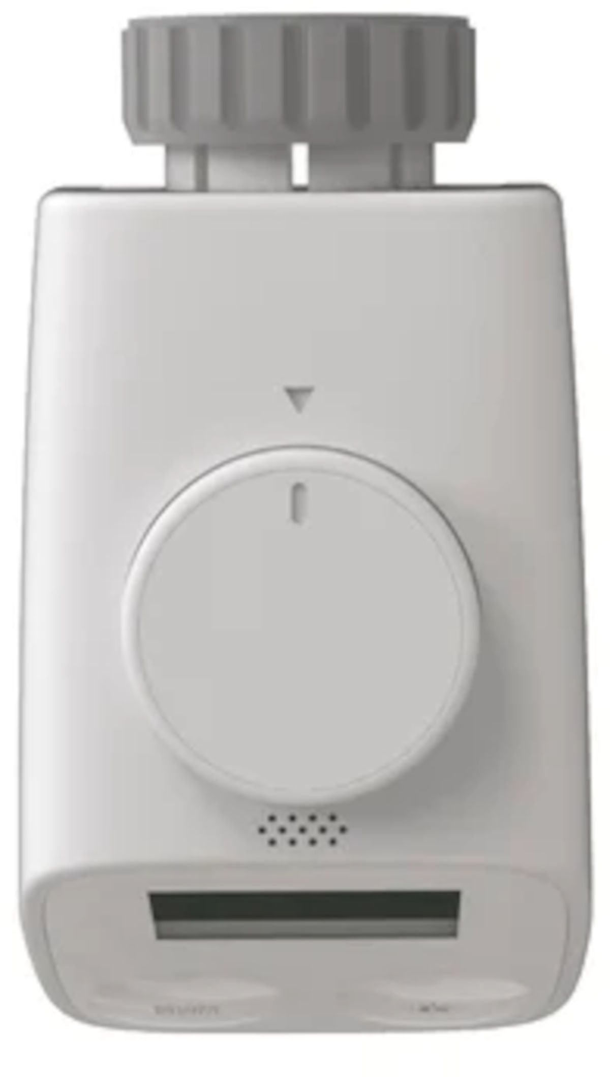 Wesmartify Heizkörperthermostat, Draufsicht, vor weißem Hintergrund