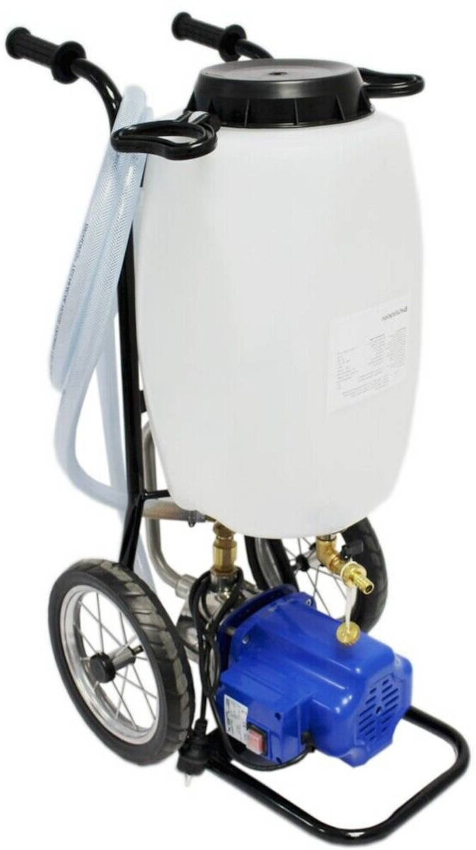 Solar-Befüll- und Spülstation, 25 Liter, Schrägansicht, vor weißem Hintergrund