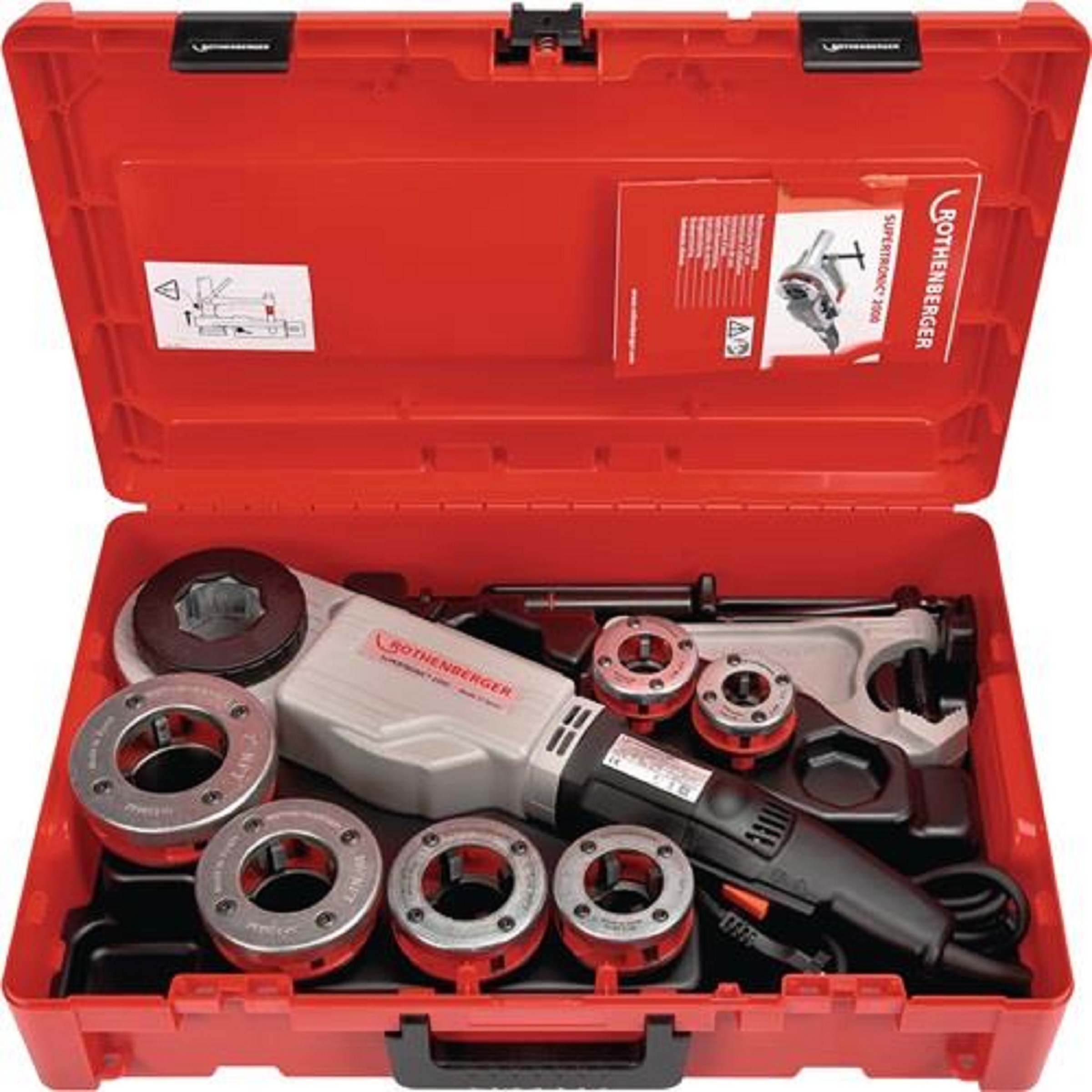 Gewindeschneidmaschine SUPERTRONIC® 2000 Set,BSPT R 1/2-2Zoll 1010W | ROTHENBERGER