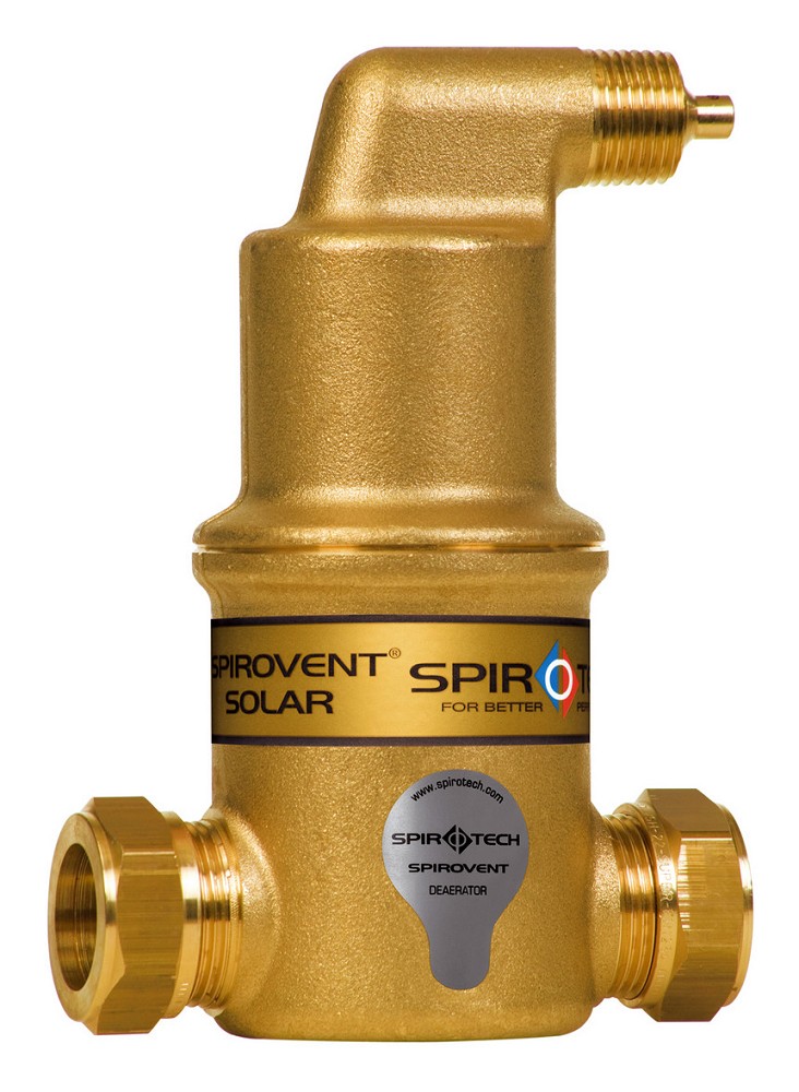 Spirovent Solarventiel Autoclose AA022FBA08 Micro-afscheider 22mm Klemring