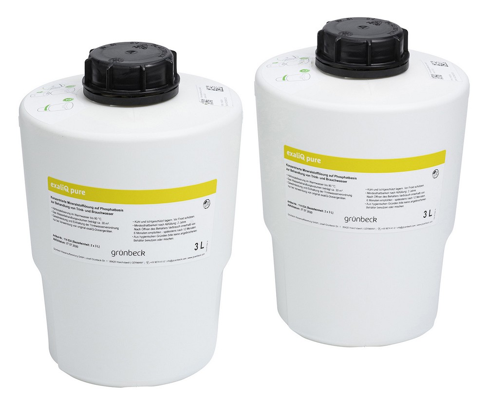 Grünbeck Mineralstofflösung exaliQ pure | Härtestabilisierung | 2 x 3 l | 114034