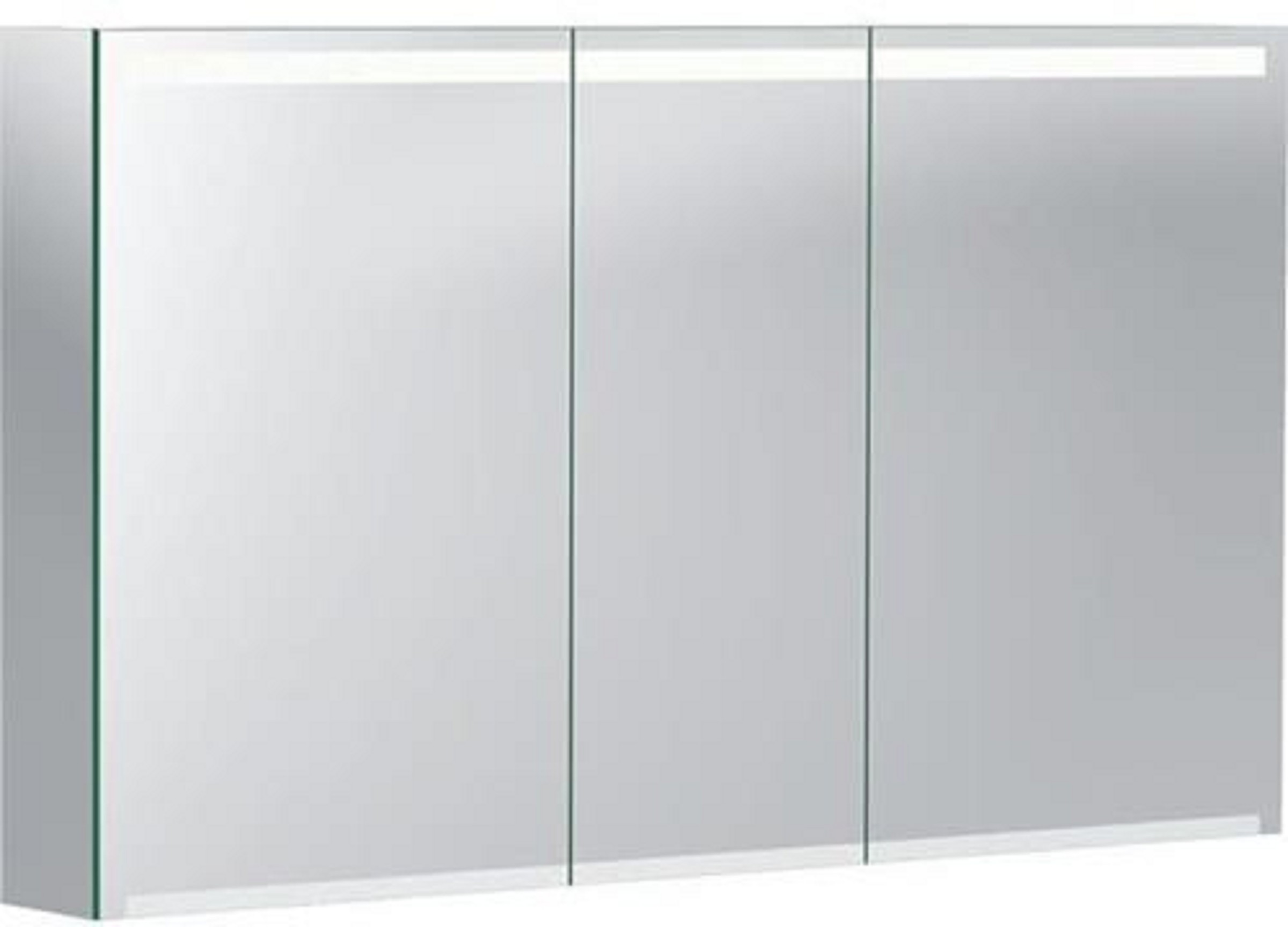 Spiegelschrank | Option | 120x70x15cm | mit Beleuchtung, drei Türen