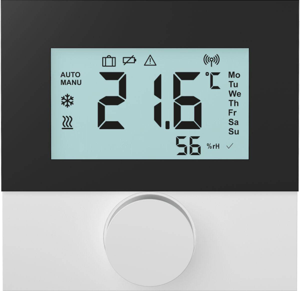 Möhlenhoff Alpha Smartware designplaat voor kamerbedieningsapparaat LCD
