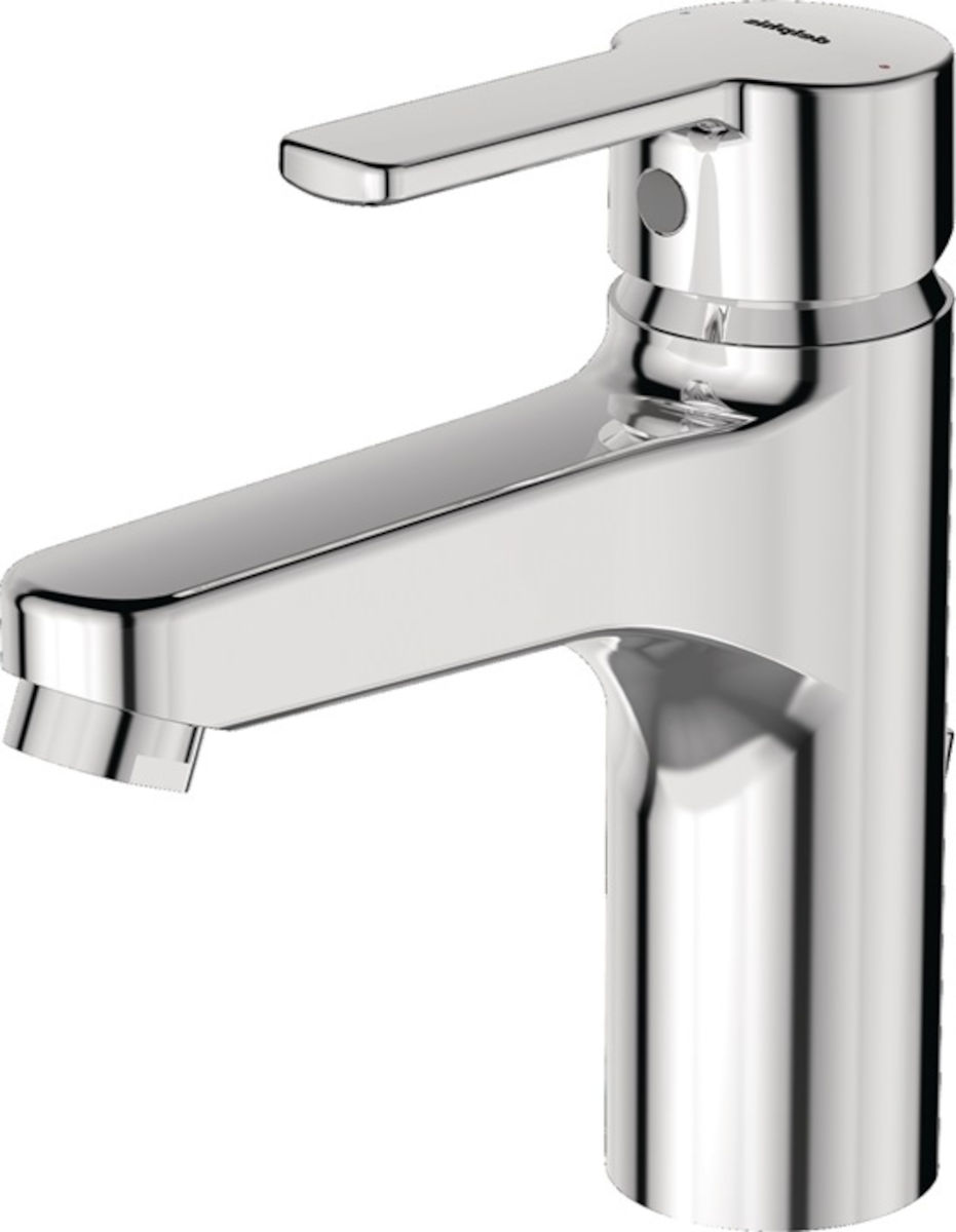 Delphis living Waschtisch- Einhandmischer Grande, Vorderansicht, vor weißem Hintergrund