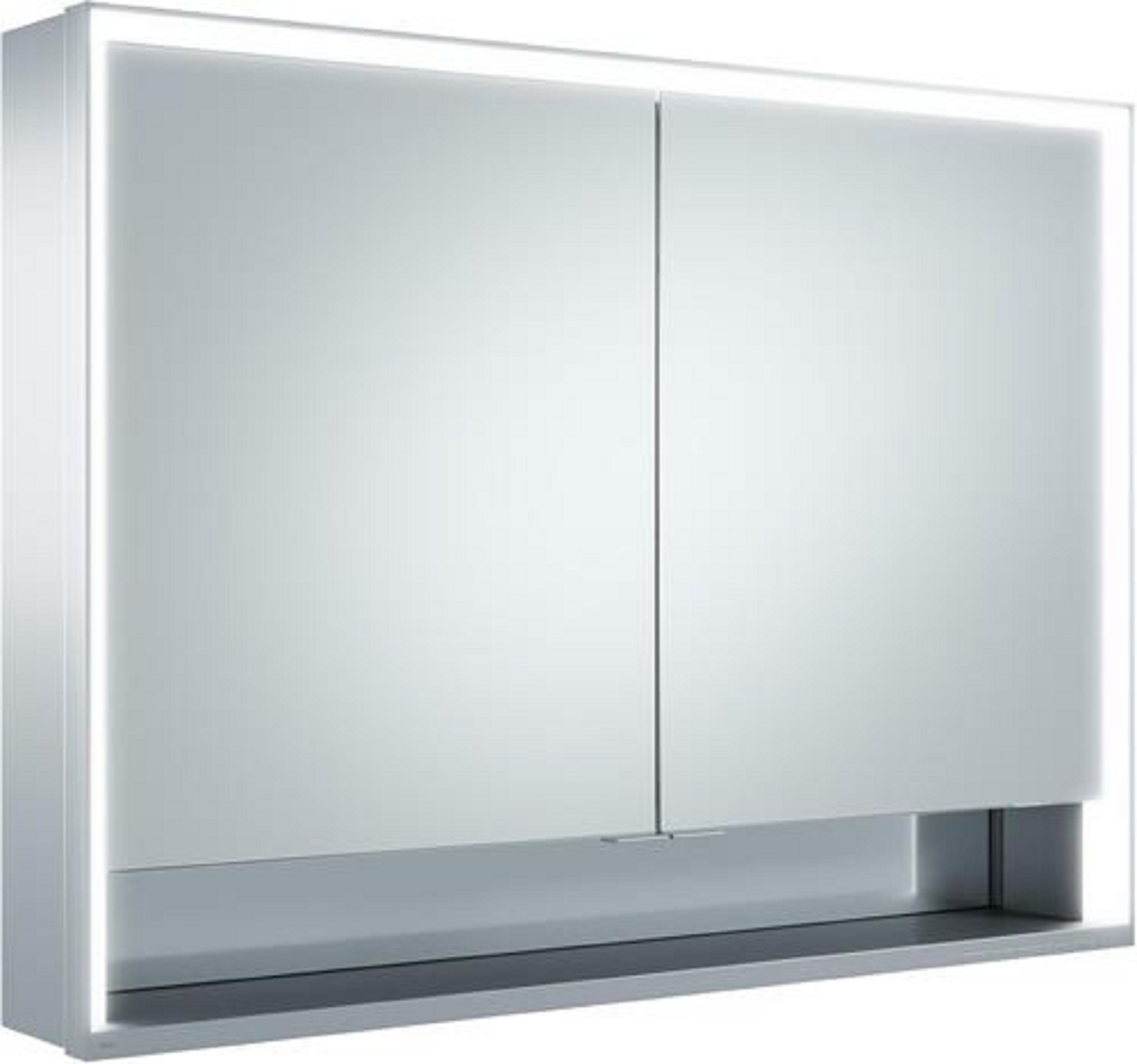 Spiegelschrank | ROYAL LUMOS | 1050 x 735 x 165 mm | 1050 x 735 x 165 mm | silber-gebeizt-eloxiert