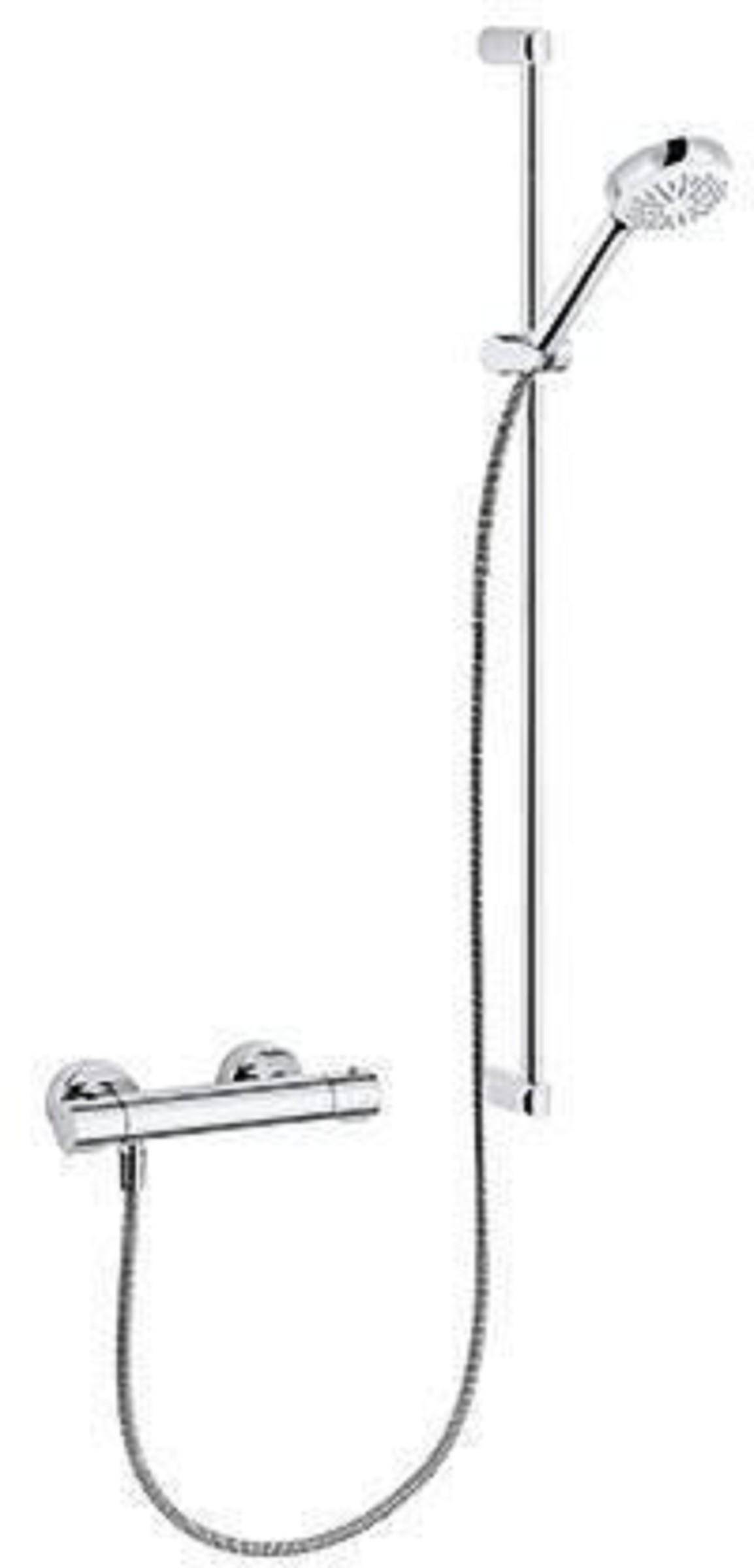 Kludi Thermostat-Brausearmatur LOGO SHOWER DUO, DN 15 900mm chrom