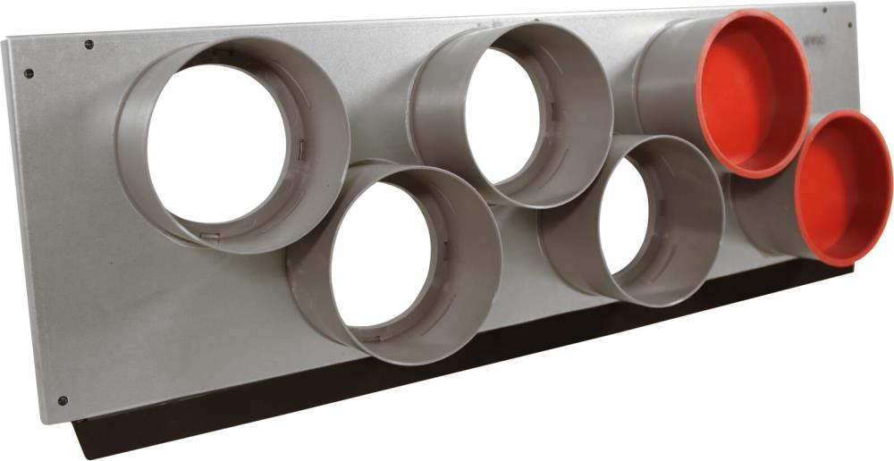 Luftverteiler Verteilerfront AirFlex, 6 x Ø 90 mm, 575 x 200 mm