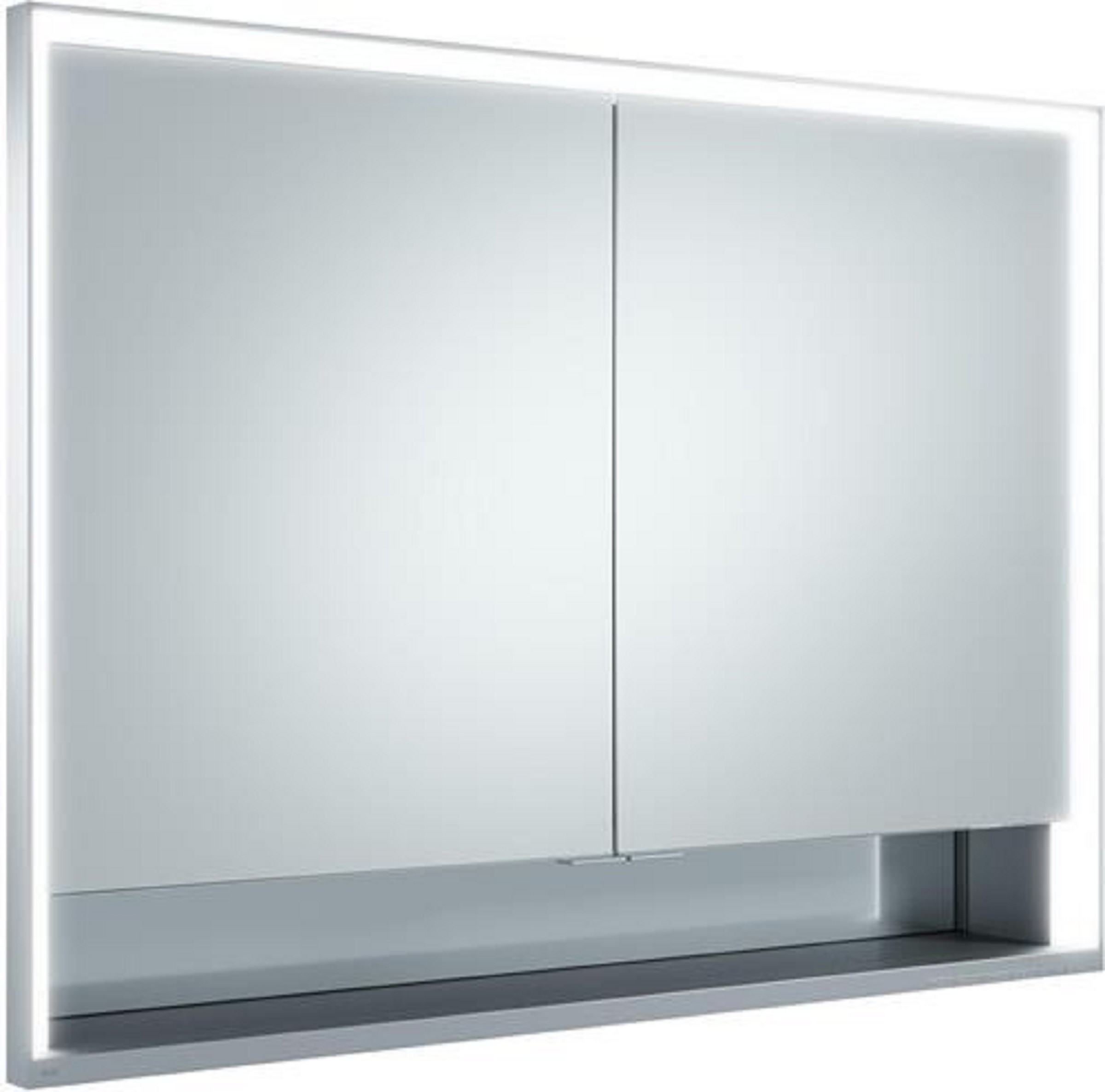 Spiegelschrank | ROYAL LUMOS | DALI | 1050 x 735 x 165 mm | silber-gebeizt-eloxiert