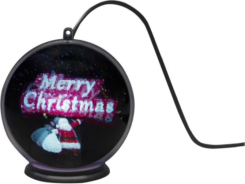 Konstsmide 3D Hologrammkugel "Merry Christmas"