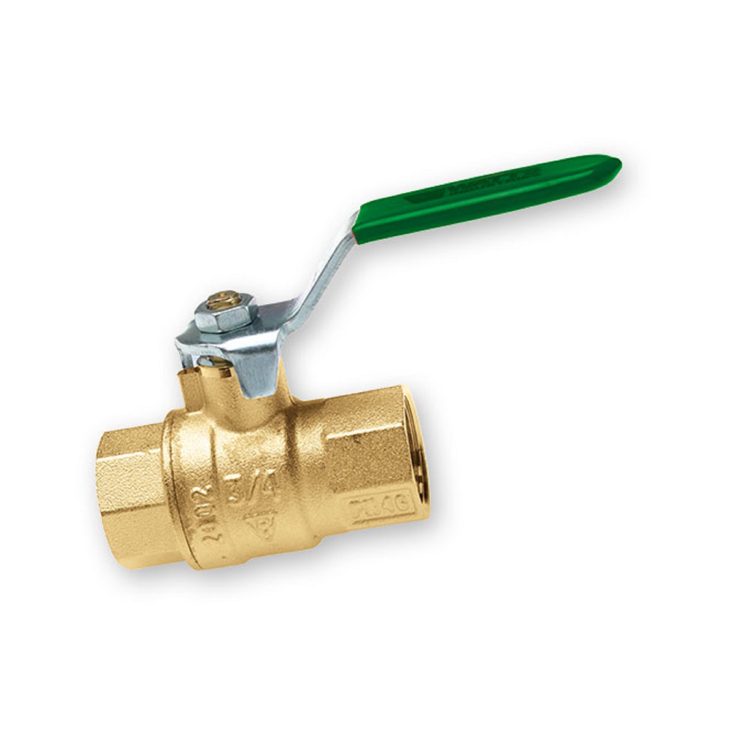 Watts Kugelhahn 1/2 Zoll mit grünen Hebel