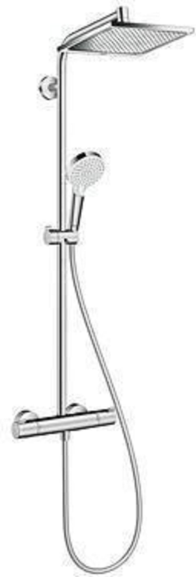 hansgrohe Crometta E Showerpipe 240 1jet mit Thermostat, Chrom