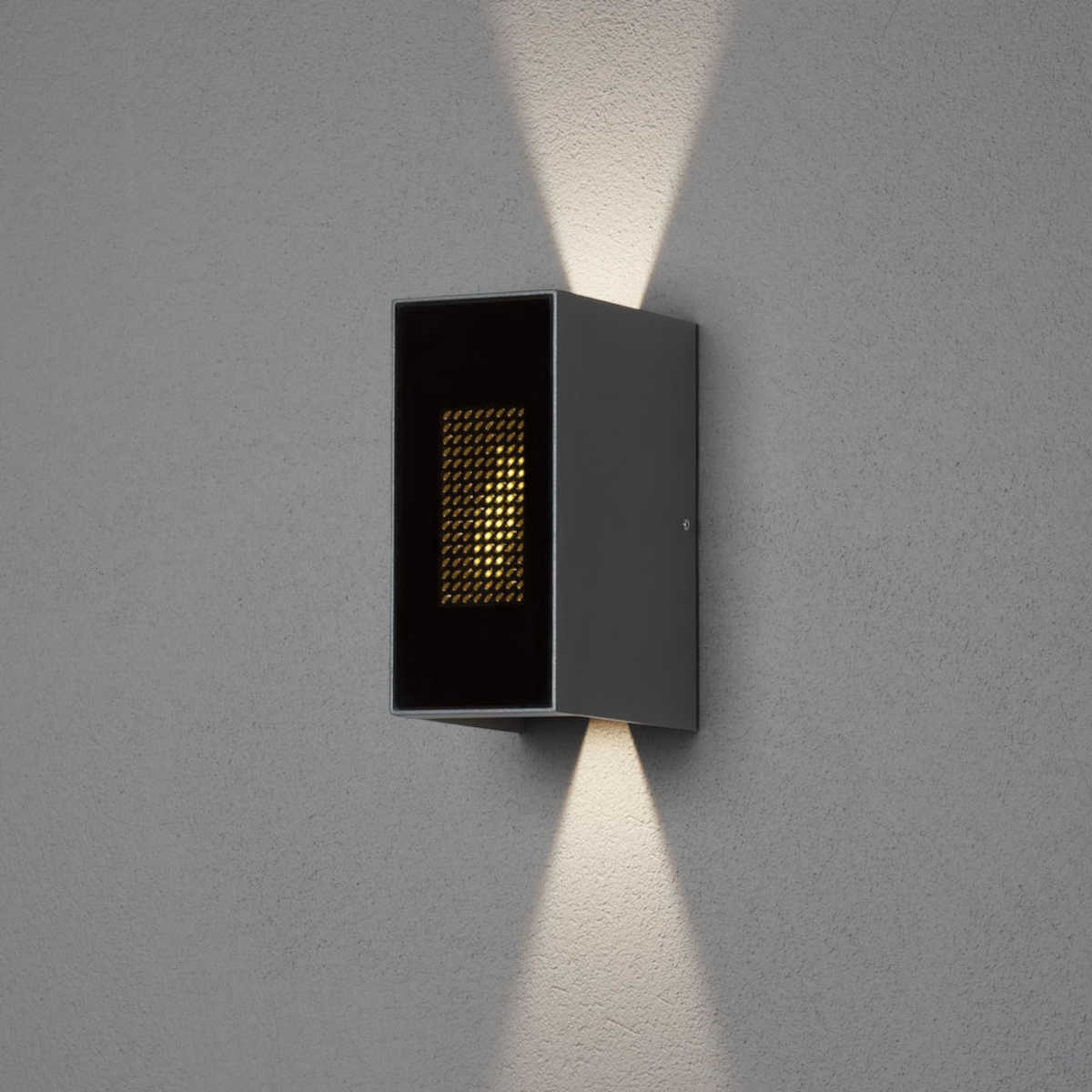 Konstsmide Cremona Wandleuchte Flamme LED anthrazit | Home Perfect