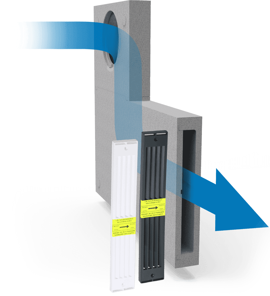 ZEWO SmartFan 2.0 Laibung silentAir Gitter ASA, anthrazit | Home Perfect