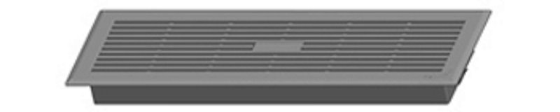 ZEHNDER Abdeckgitter zu CLF
Kunststoff weiss, 330 x 110 mm, Schrägansicht