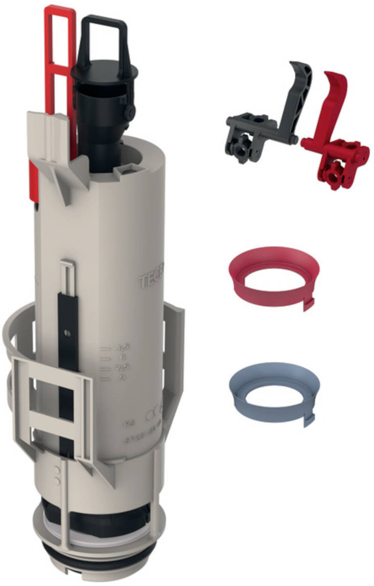 TECE-Ablaufventil A2, Vorderansicht, vor weißem Hintergrund