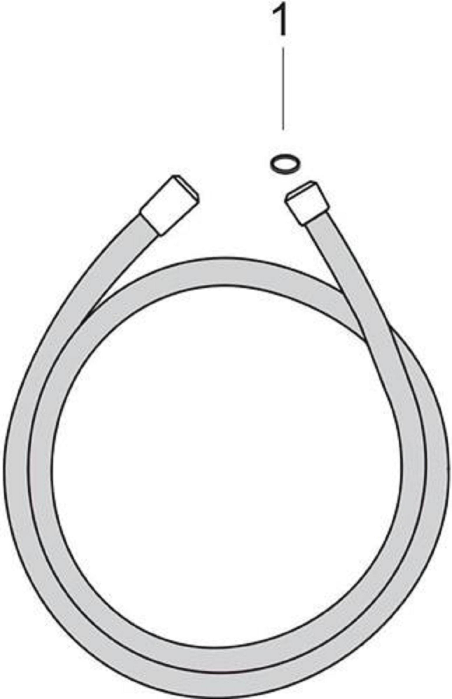 Hansgrohe Brauseschlauch Isiflex 125 cm, Chrom