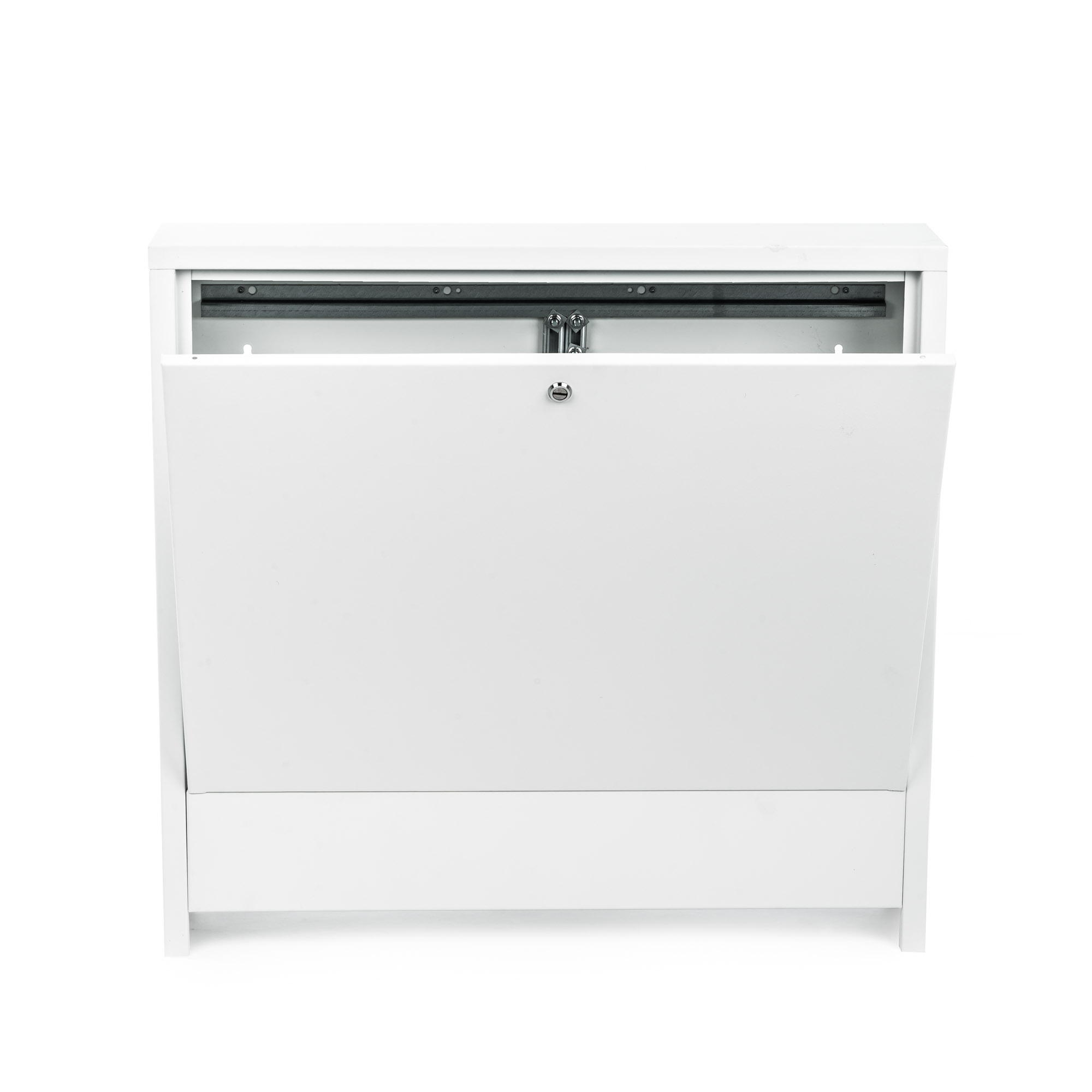 Fußbodenheizung Verteilerschrank Aufputz | Home Perfect Fußbodenheizung Verteilerschrank Aufputz, Vorderansicht vor weißem Hintergrund