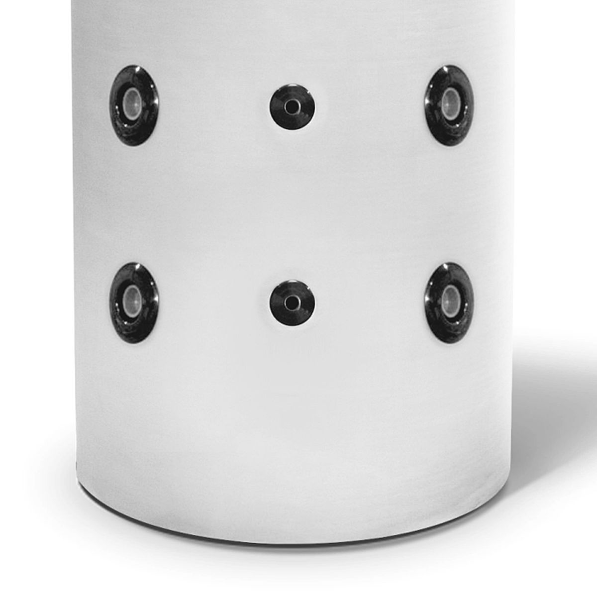 Heizungspufferspeicher 1.500 L, Unterteil, auf weißem Hintergrund