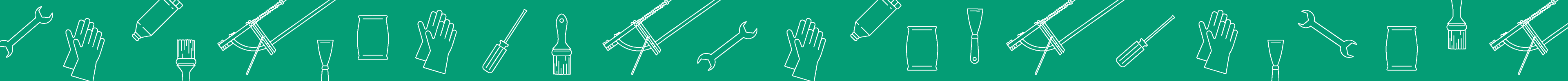 Kategorie-Header Heimwerkerbedarf weiße Icons zum Thema Heimwerkerbedarf auf grünem Hintergrund