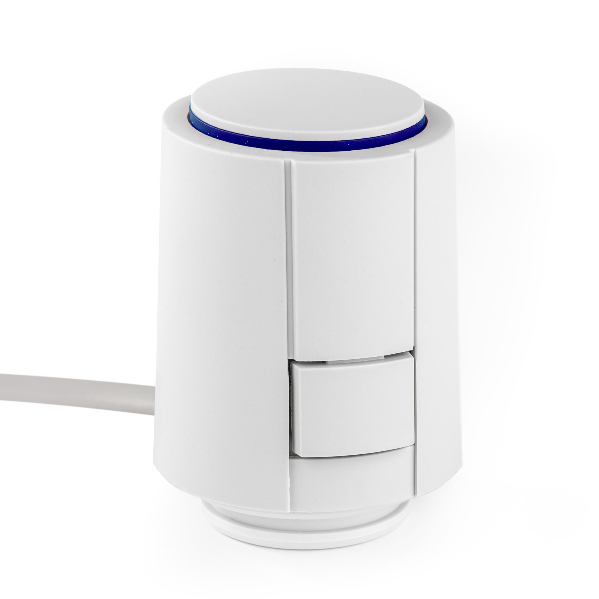 Möhlenhoff Stellantrieb 5 - 24 V ohne VA, Frontansicht, vor weißem Hintergrund