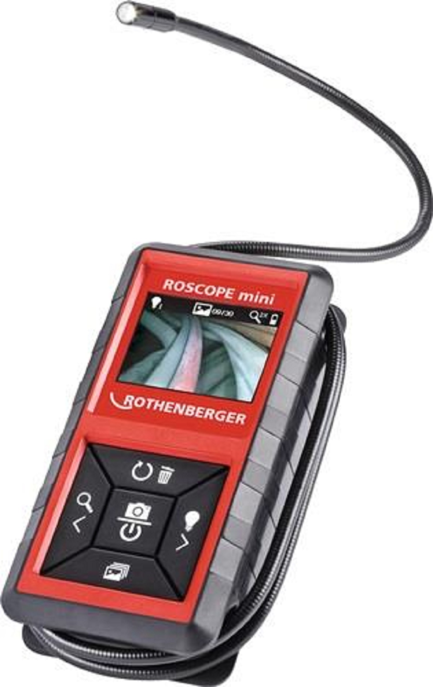 Akku-Inspektionskamera ROSCOPE®mini 2 Zoll 320x240 8,5mm | ROTHENBERGER