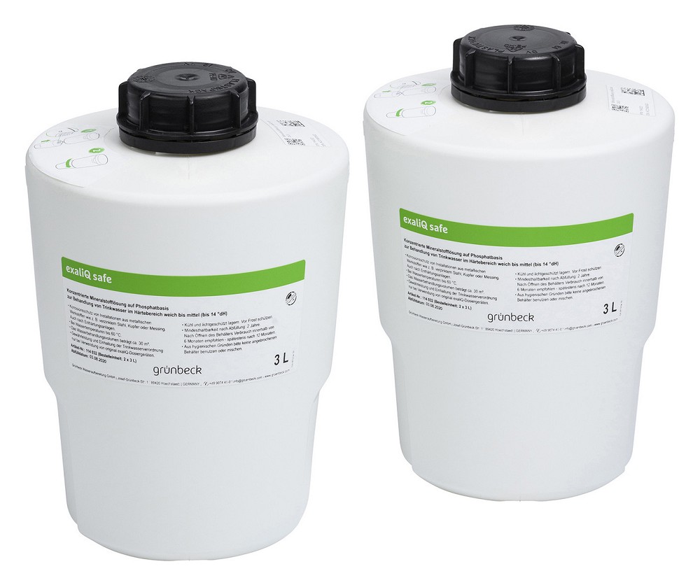 Grünbeck Mineralstofflösung exaliQ safe | Korrosionsschutz | 2x3 Liter | 114032