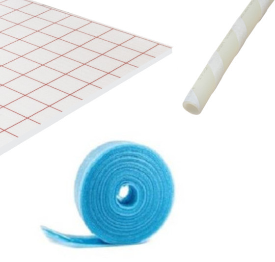 Klittplaat-Systeem BASIS voor vloerverwarming, 10-100 m²