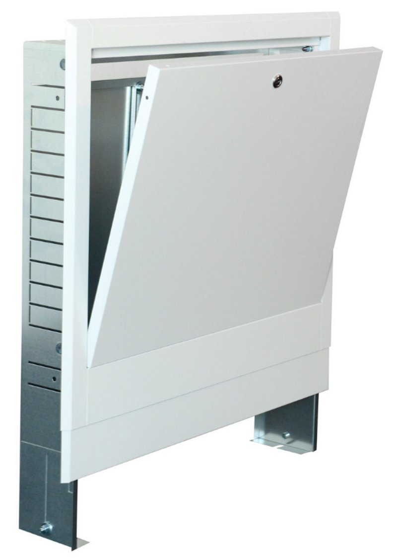 Verteilerschrank OBJEKT UP 6, von vorne seitlich gesehen