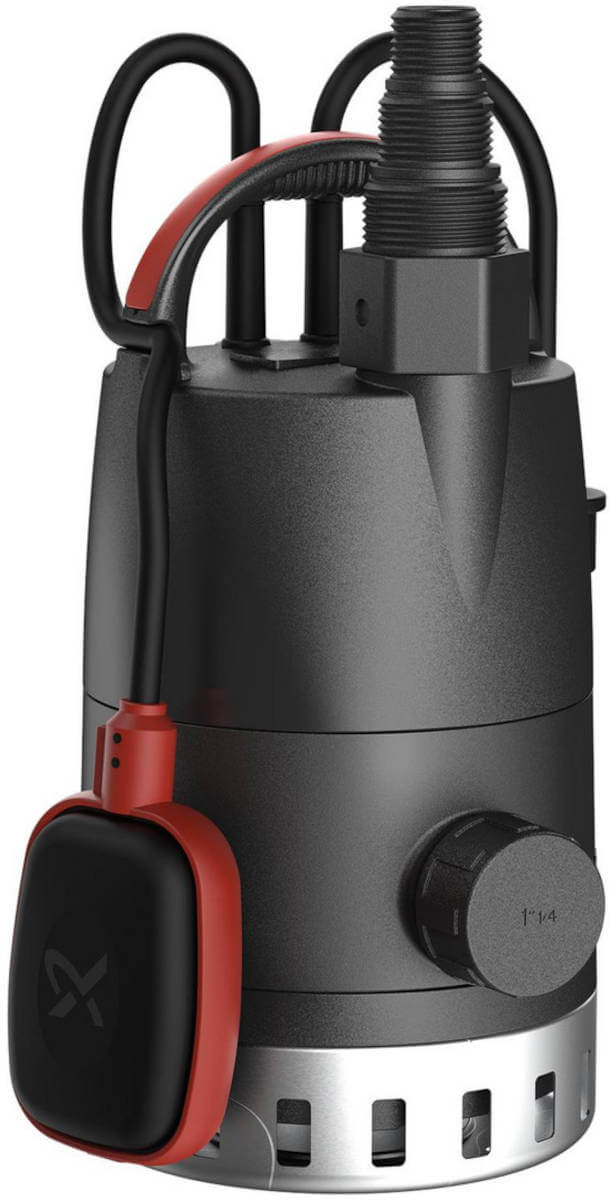 GRUNDFOS Kellerentwässerungspumpe Unilift-CC-9A1, 10m Kabel, Vorderansicht, vor weißem Hintergrund