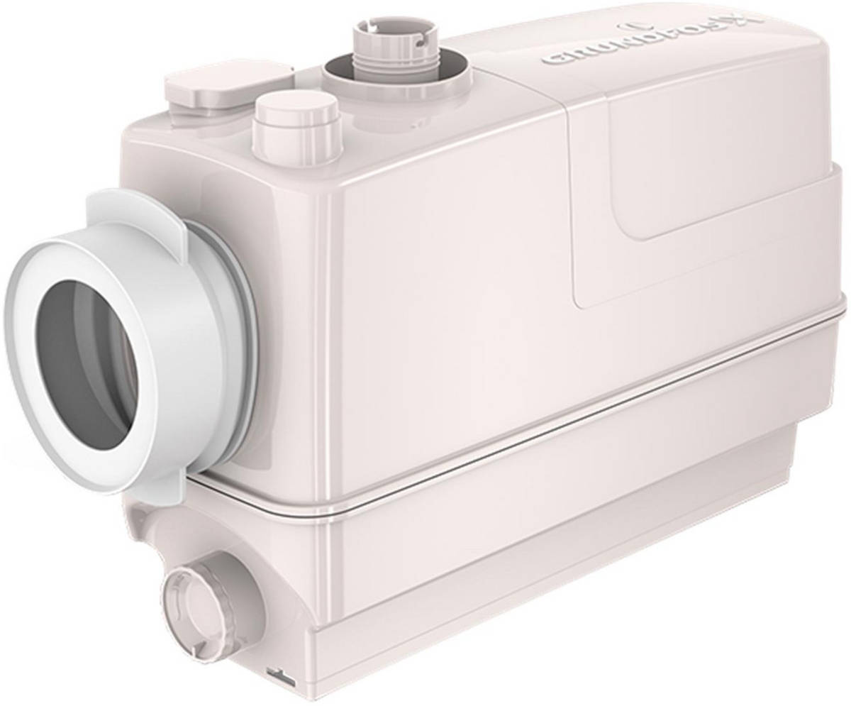 GRUNDFOS-Kleinhebeanlage Sololift2 CWC-3 0,6kW 230V, Seitenansicht, vor weißem Hintergrund