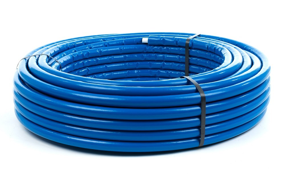 Iso-meerlaagse composietpijp blauw 26 x 3 mm, 6 mm, 50 m