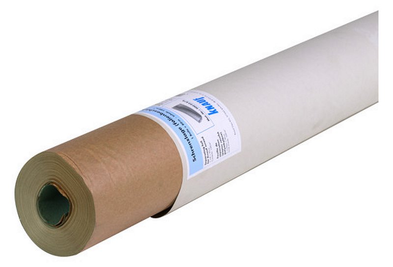 Schrenzlage / Natronpapier, Rolle von schräg vorne