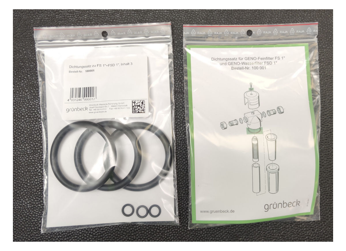 Grünbeck Dichtungssatz GENO Feinfilter FS DN 20-25