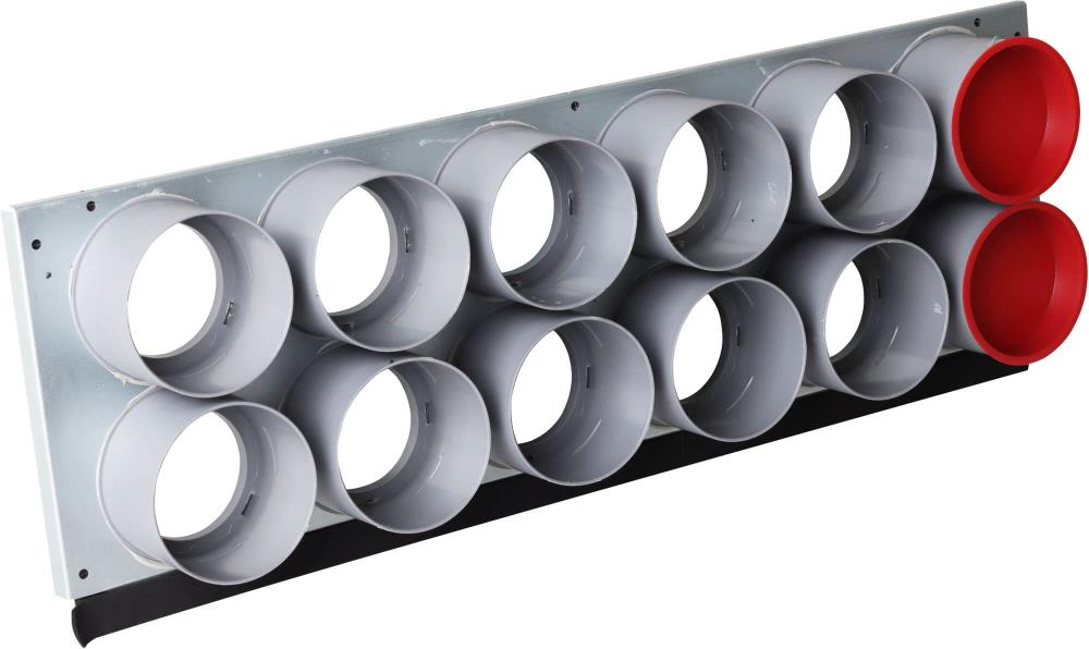 Zewotherm Luftverteiler Verteilerfront AirFlex, 12 x Ø 75 mm, 575 x 200 mm